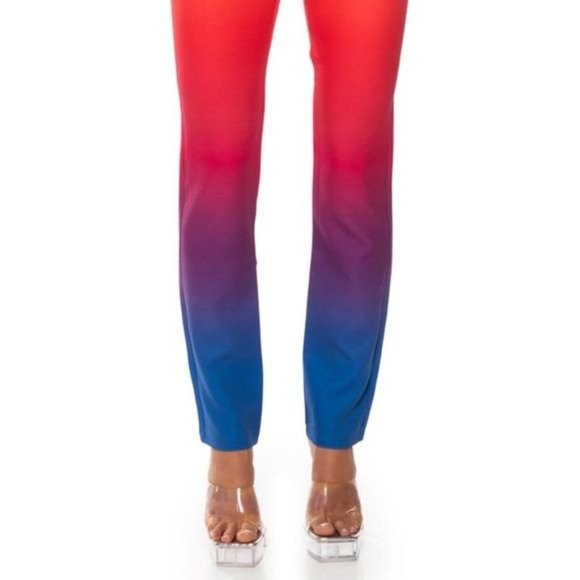 Callie Sunset Blvd Pantsuit: Ombre Blazer & Skinny Slacks: L 1X - Picture 12 of 15